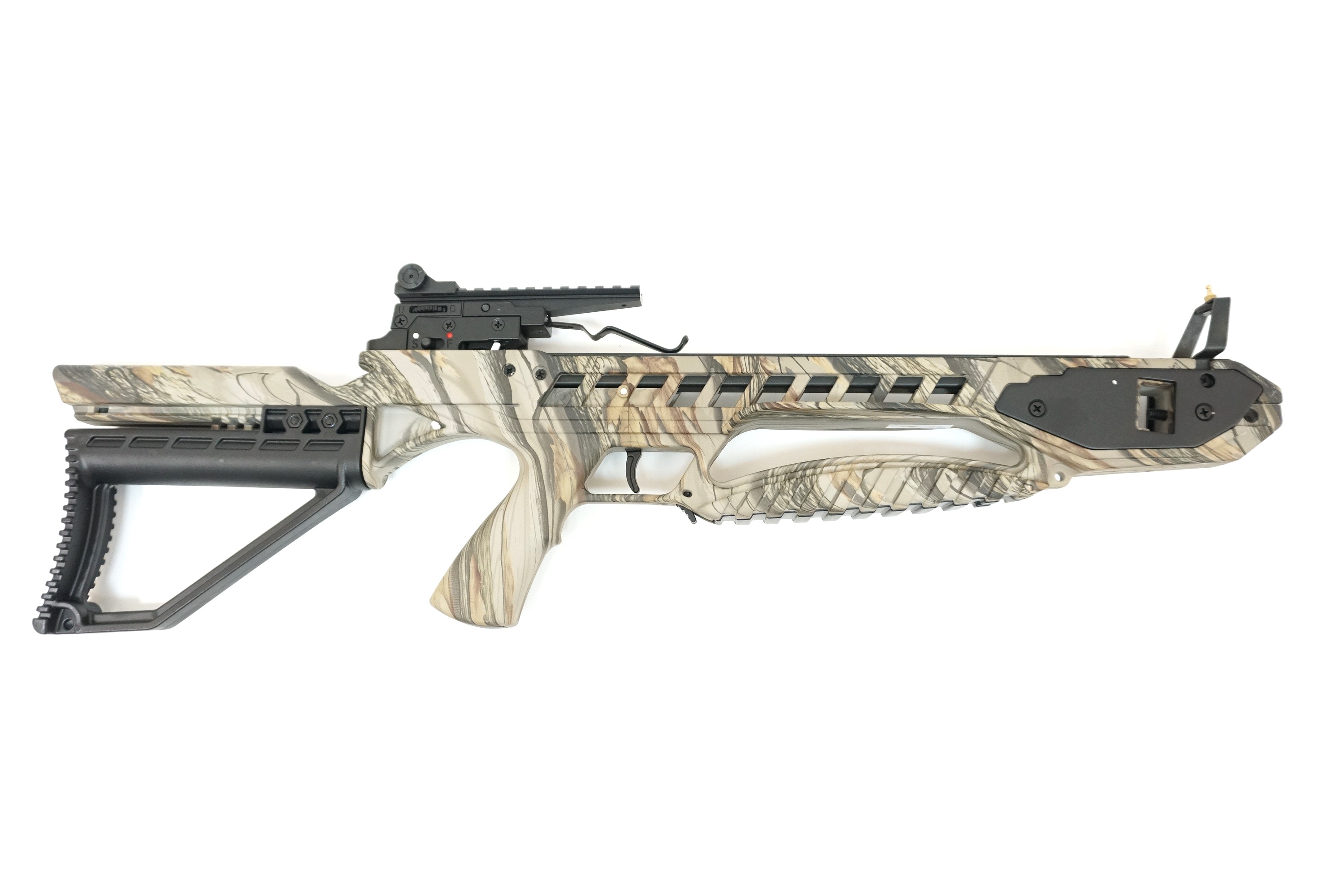 Рекурсивный арбалет Man Kung XB21 (камуфляж God Camo, 2 стрелы, воск, стрингер, натяжитель)