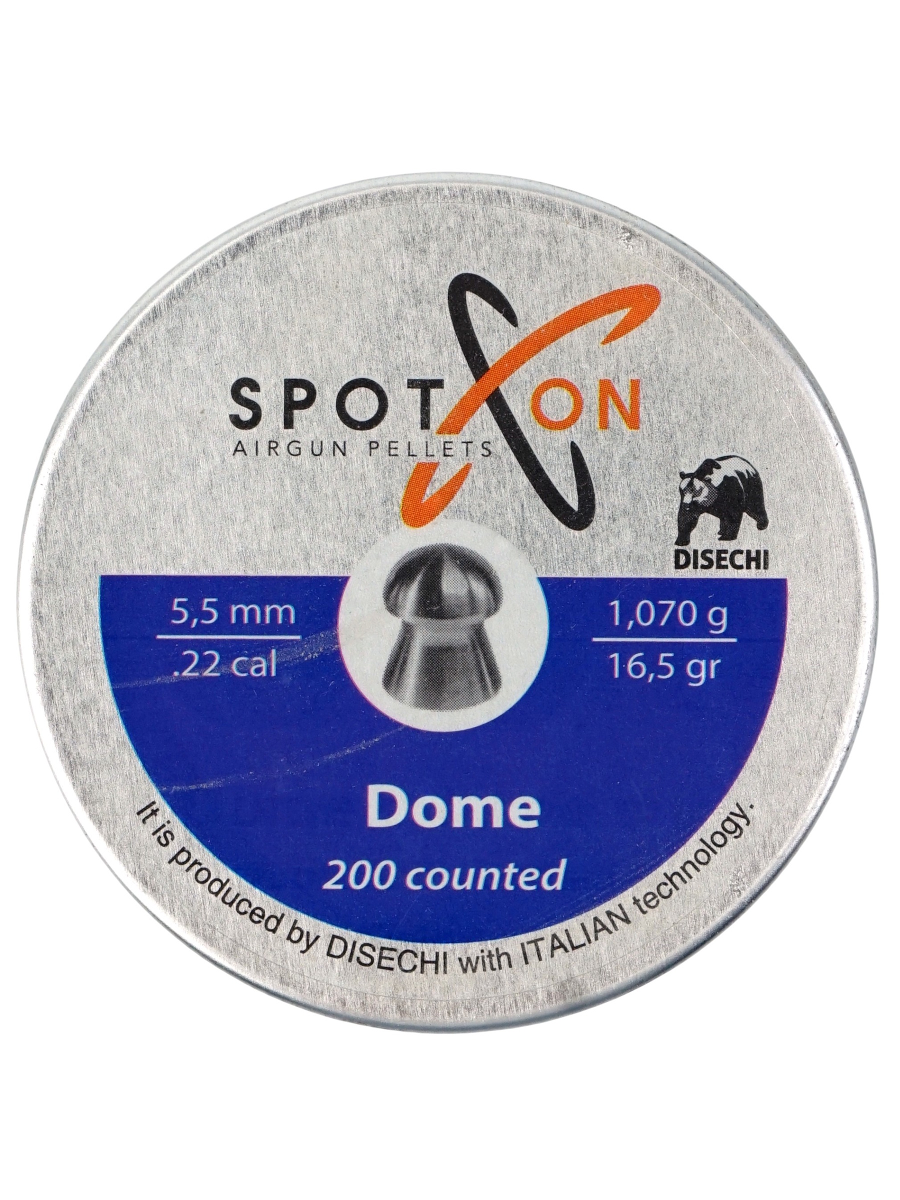 Пули пневматические Spoton Dome 5,5 мм, 1,07 г (200 штук)