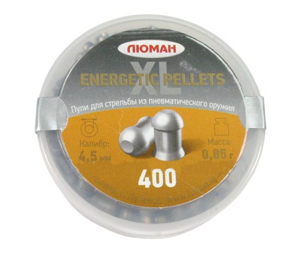 Пули пневматические «Люман» Energetic pellets XL 4,5 мм, 0,85 г (400 штук)