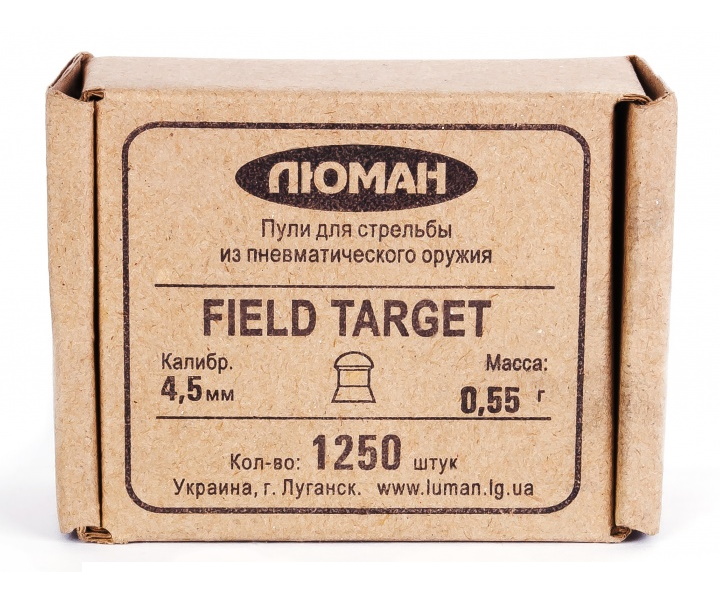 Пули пневматические «Люман» Field Target 4,5 мм, 0,55 г (1250 штук)