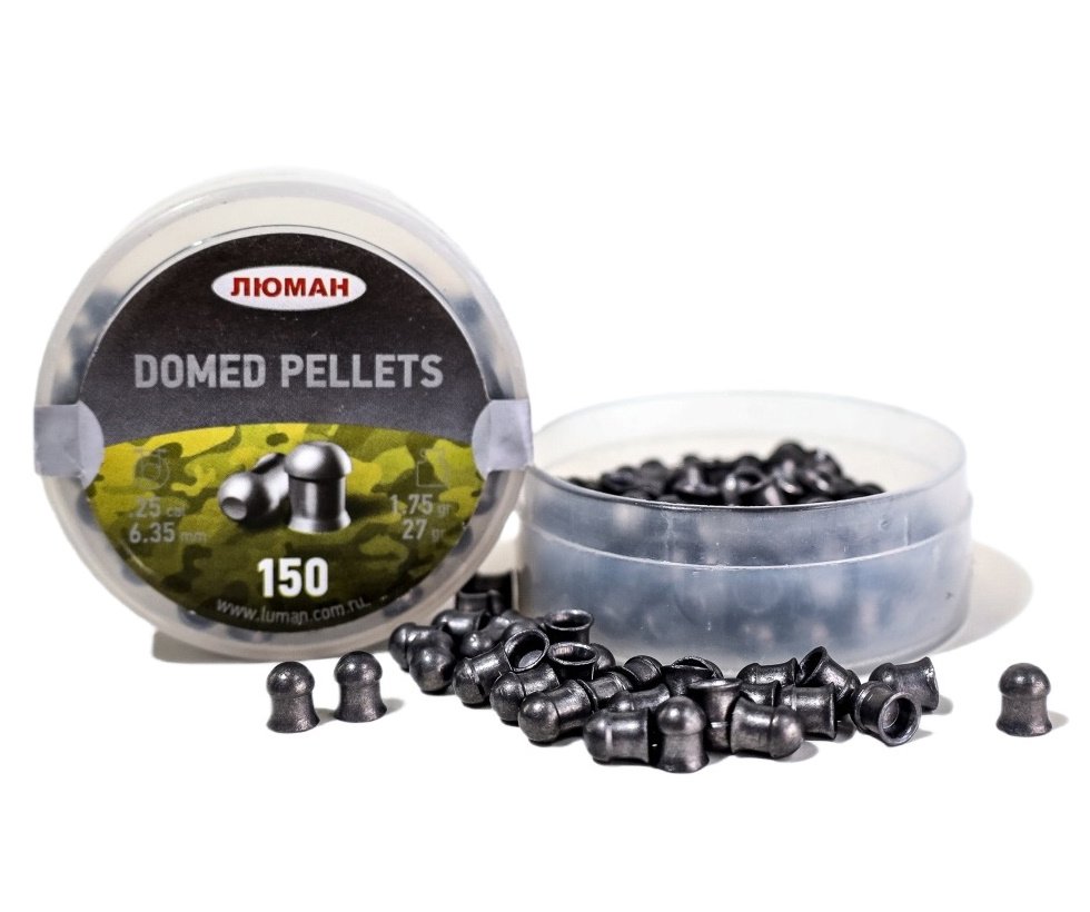 Пули пневматические «Люман» Domed Pellets 6,35 мм, 1,75 г (150 штук)
