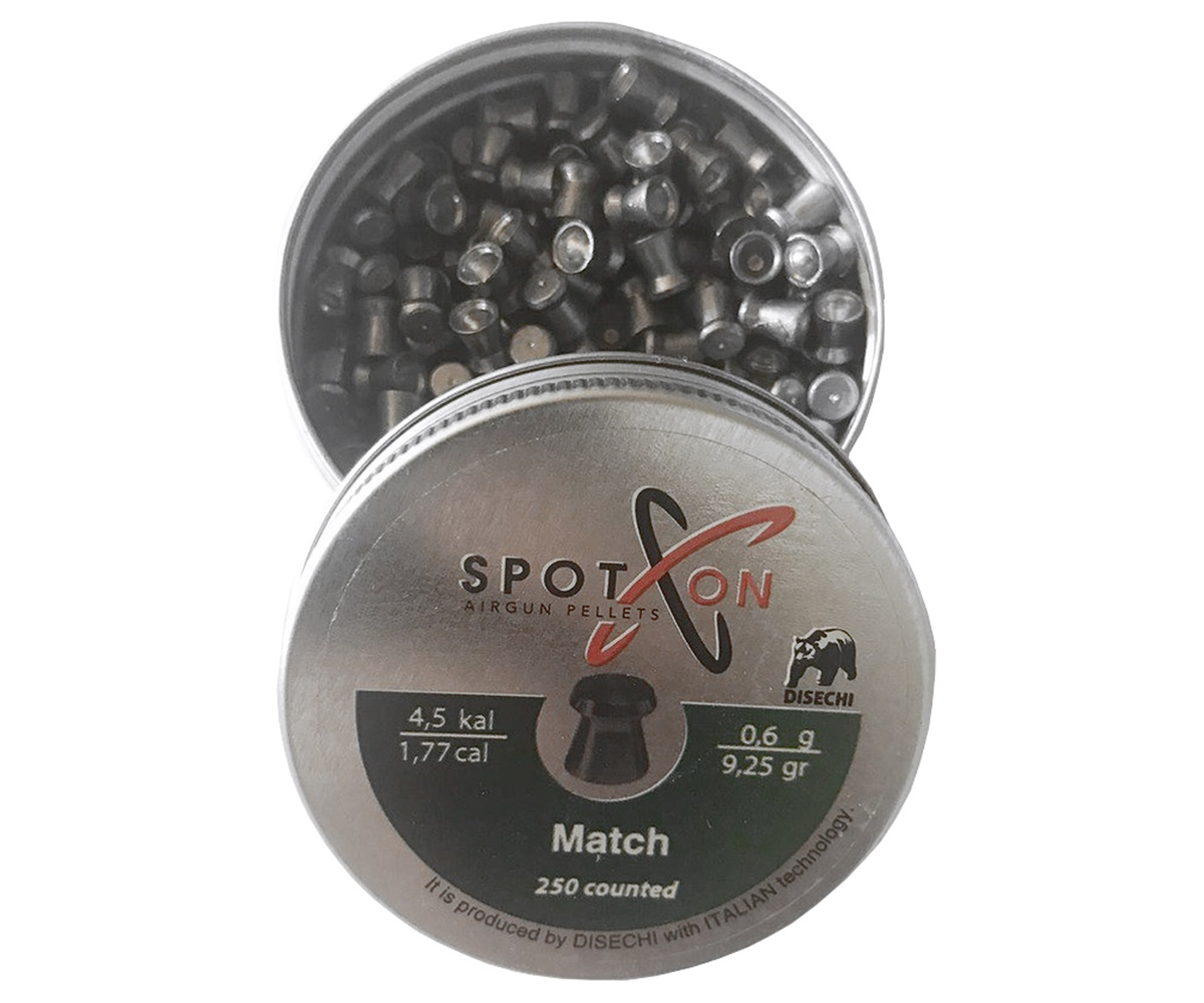 Пули пневматические SPOTON Match 4,5 мм, 0,60 г (250 штук)