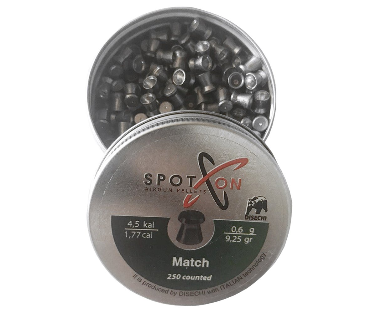Пули пневматические SPOTON Match 4,5 мм, 0,60 г (250 штук)
