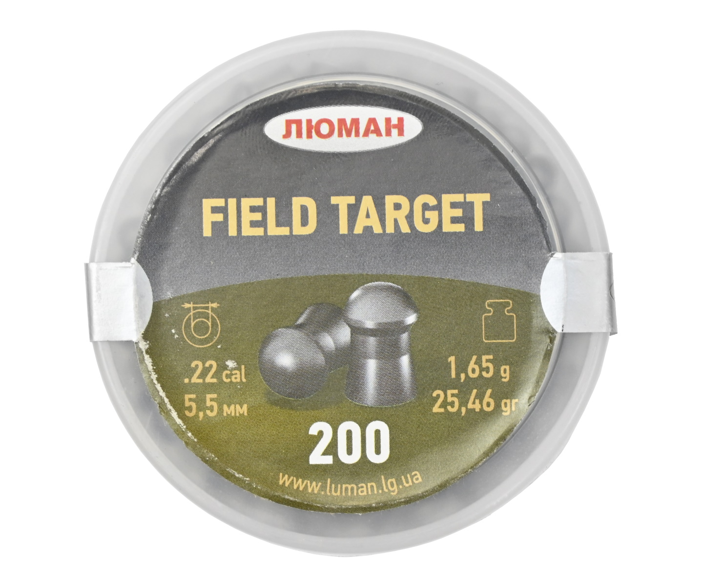 Пули пневматические «Люман» Field Target 5,5 мм, 1,65 г (200 штук)