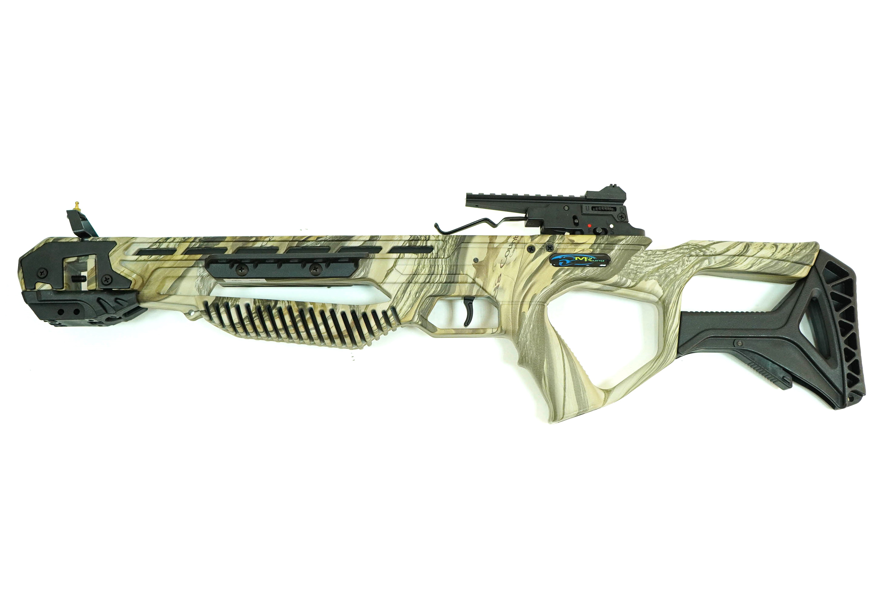 Рекурсивный арбалет Man Kung MK-XB25 Specter BK (камуфляж God Camo, 2 стрелы, воск, стрингер, натяжитель)