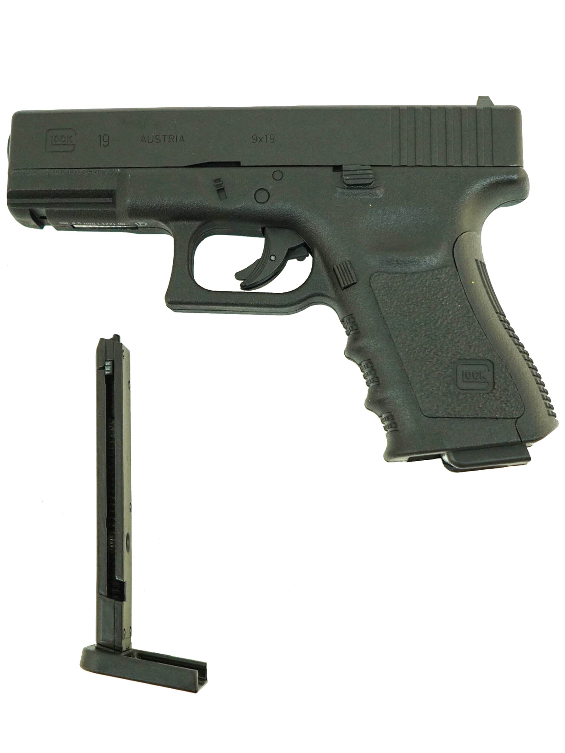 Пистолет пневм. Umarex Glock 19 кал.4,5мм