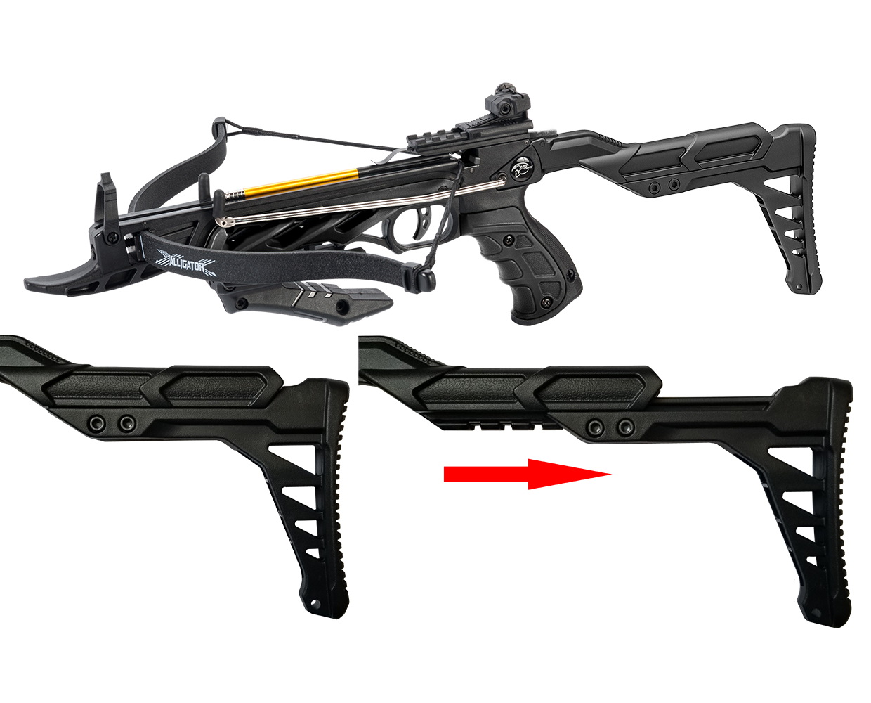 Арбалет-пистолет Remington Mist 2, регул. приклад (черный)