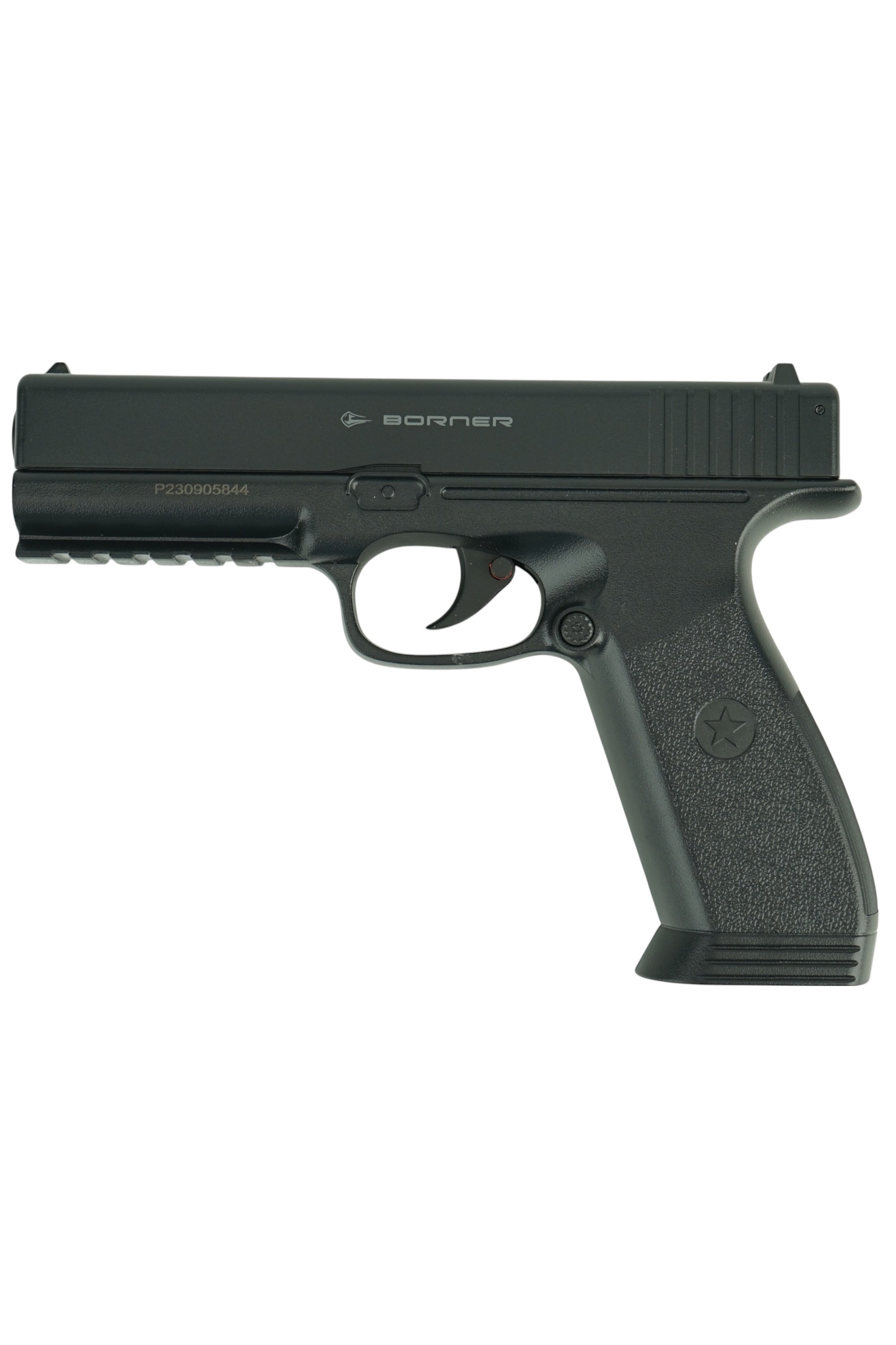 Страйкбольный пистолет Borner 17 (Glock) CO₂, пластик, 6 мм