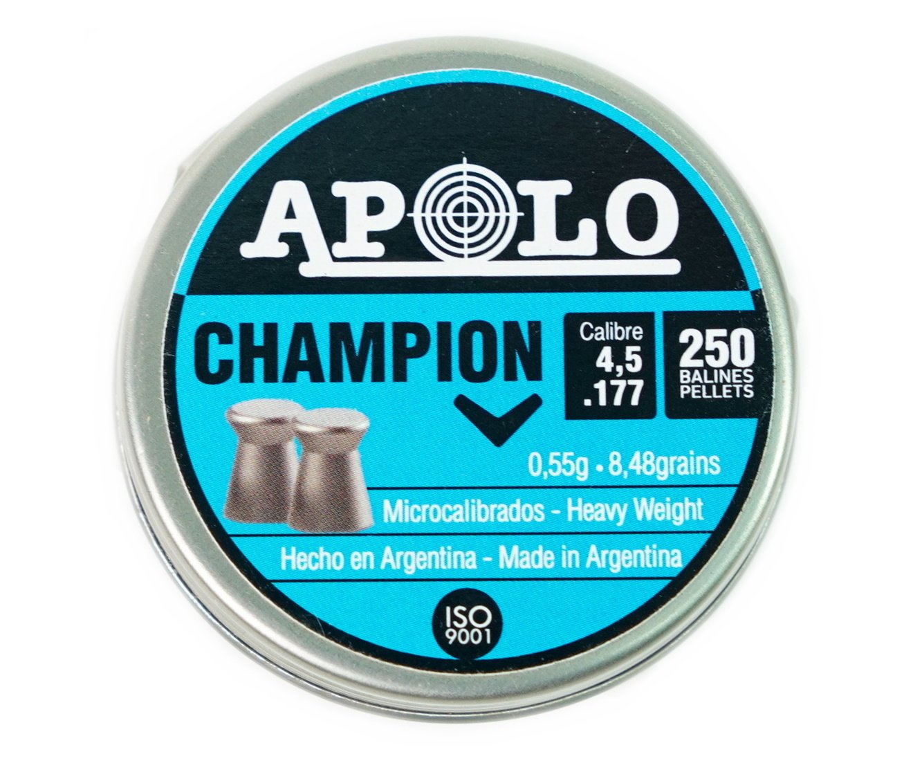 Пули пневматические Apolo Champion 4,5 мм, 0,55 г (250 штук)