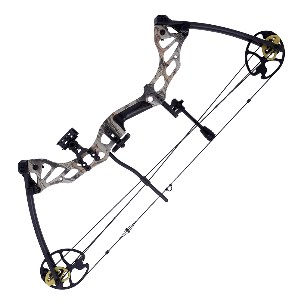 Блочный лук Man Kung Fossil NCB75 (камуфляж God Camo, комплектация)