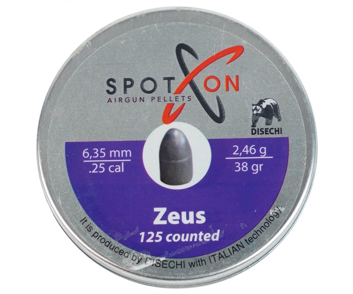 Пули пневматические Spoton Zeus 6,35 мм, 2,46 г (125 штук)