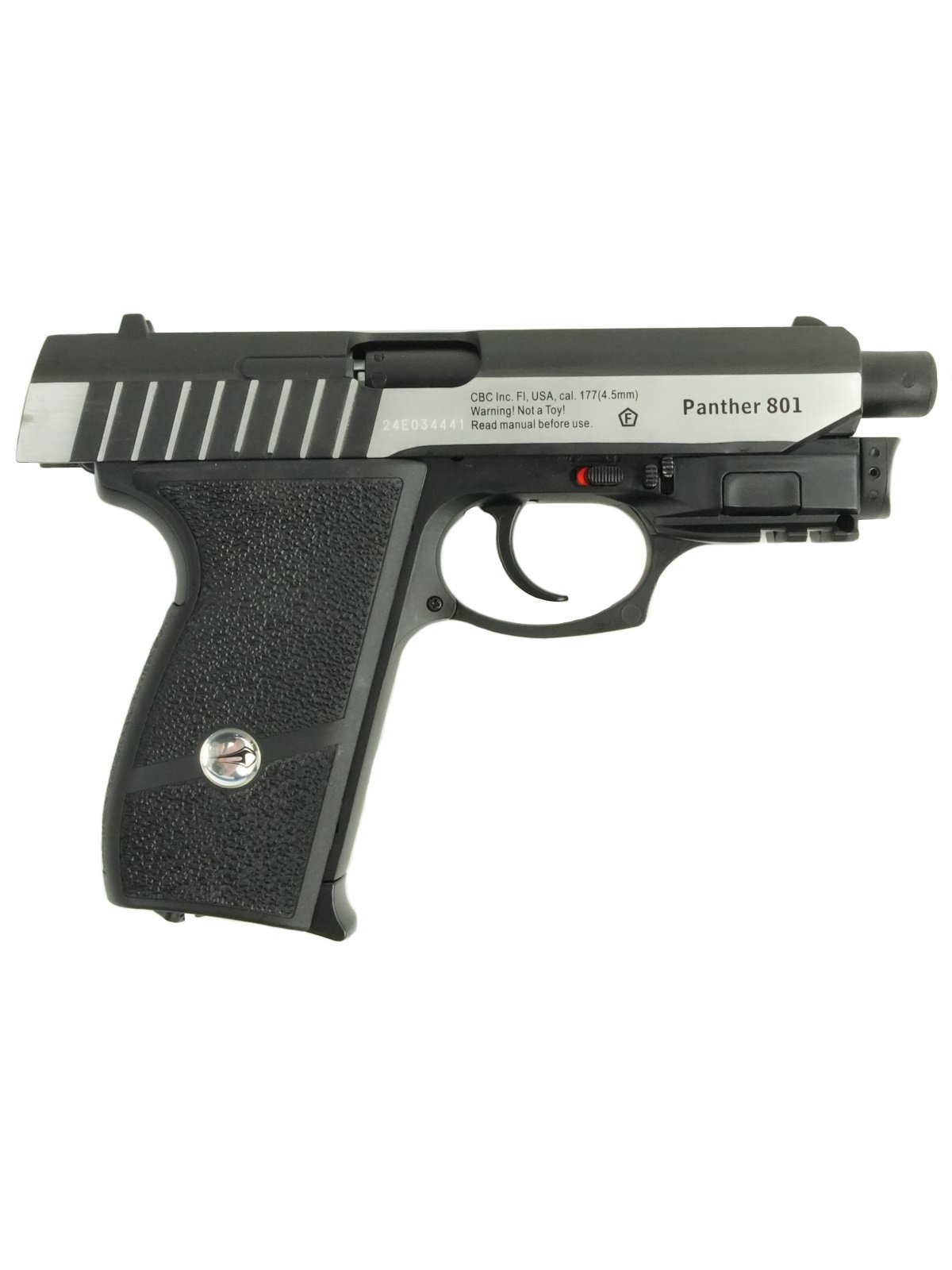Пневматический пистолет Borner Panther 801 (SS P232L) с ЛЦУ (blowback) 4.5 мм