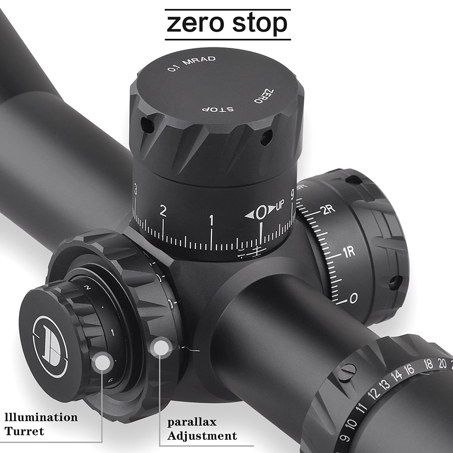 Оптический прицел Discovery HD-Gen2 4-24x50SFIR FFP, Zero Stop, 34 мм, на Weaver