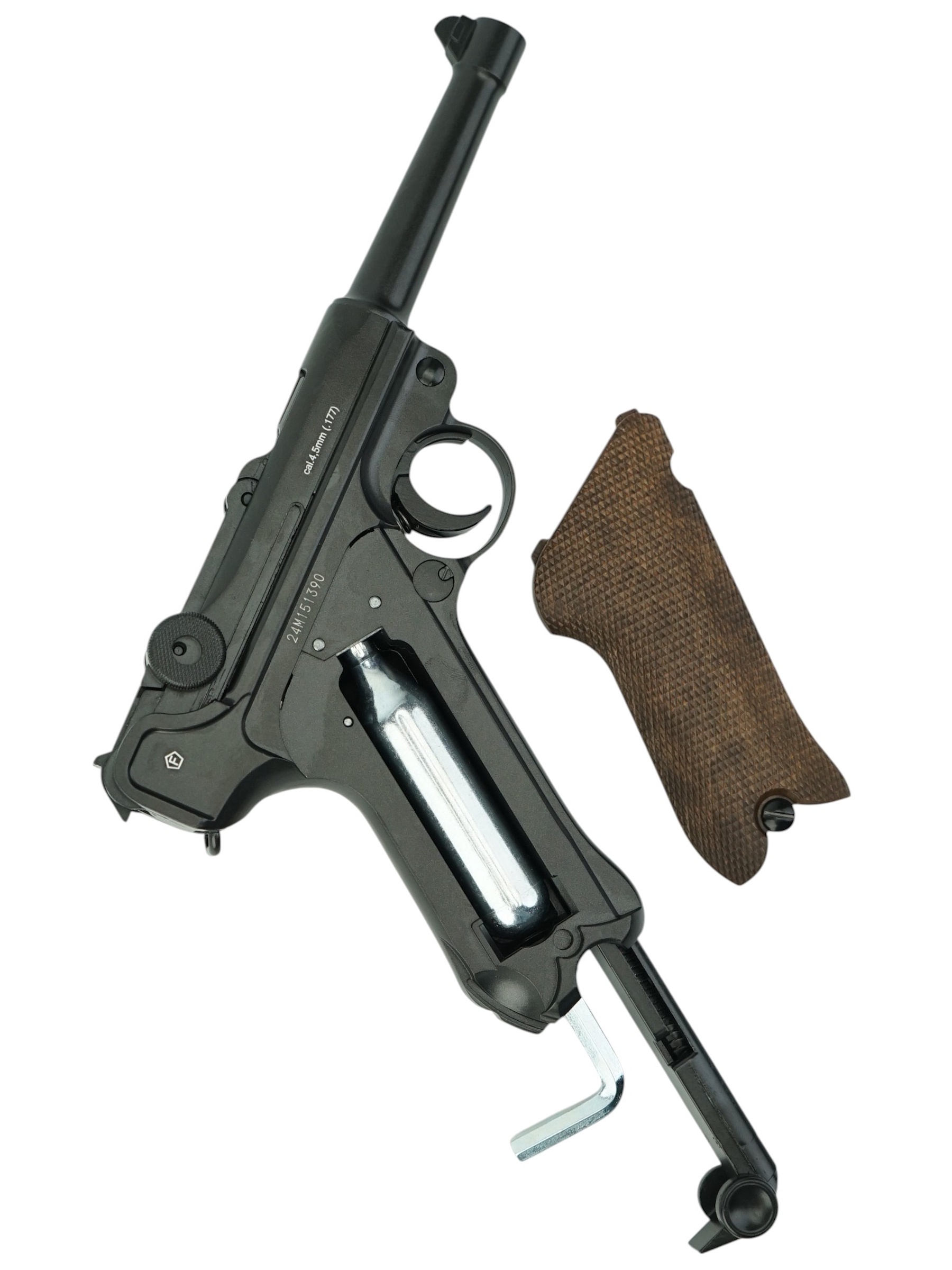 Пневматический пистолет Borner P08 Blowback (Parabellum) 4.5 мм