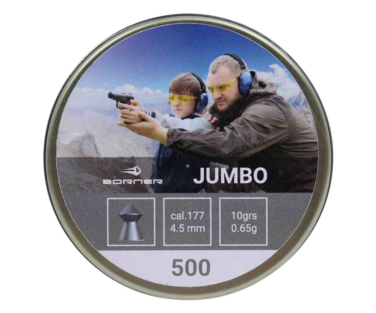 Пули пневматические Borner Jumbo 4,5 мм, 0,65 г (500 штук)