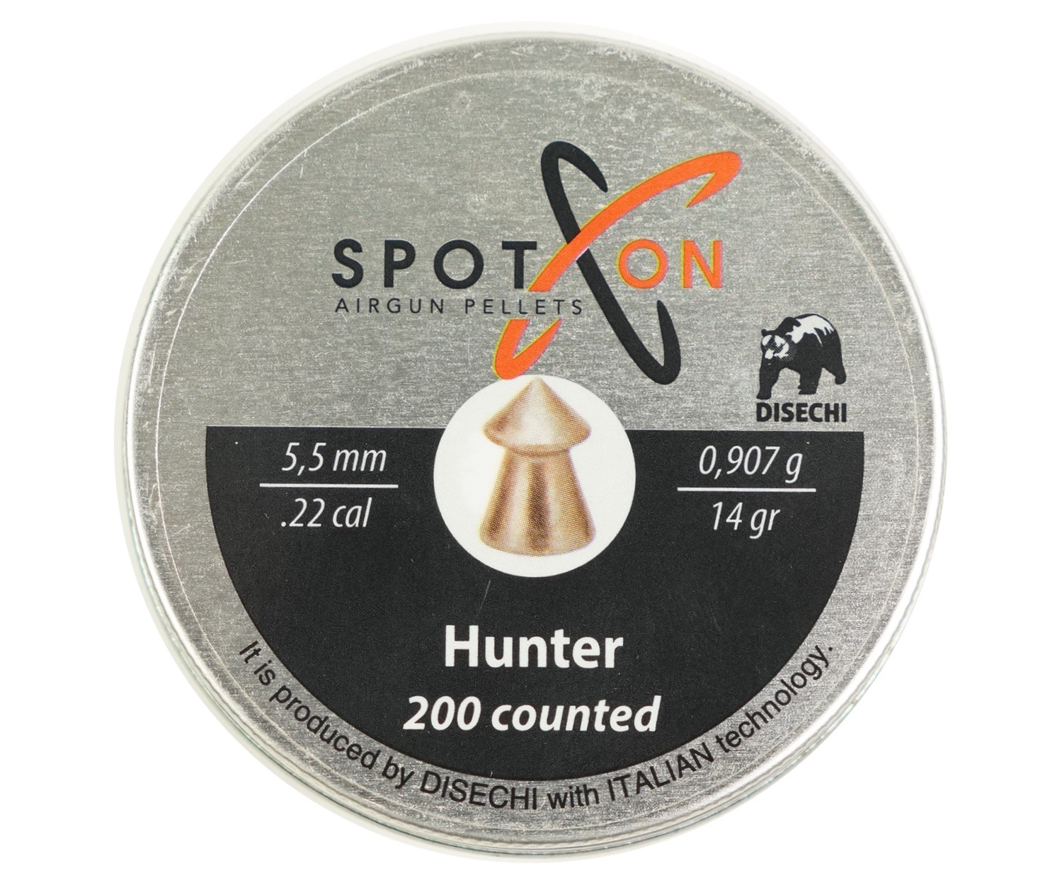 Пули пневматические Spoton Hunter 5,5 мм, 0,91 г (200 штук)