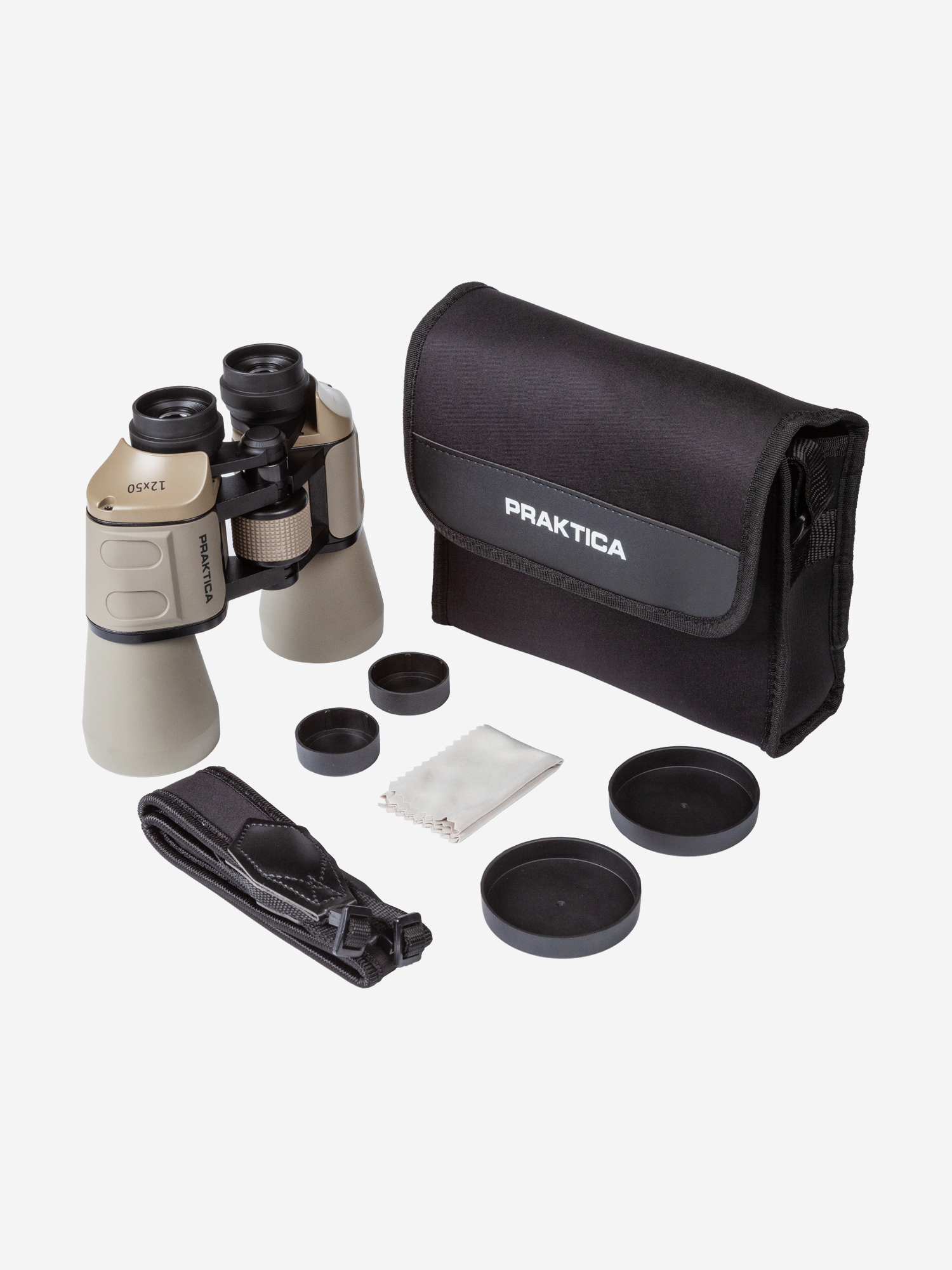 Бинокль Praktica Falcon 12x50 песочный (PRA202)