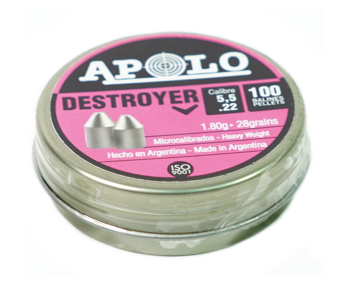 Пули пневматические Apolo Destroyer 5,5 мм, 1,8 г (100 штук)