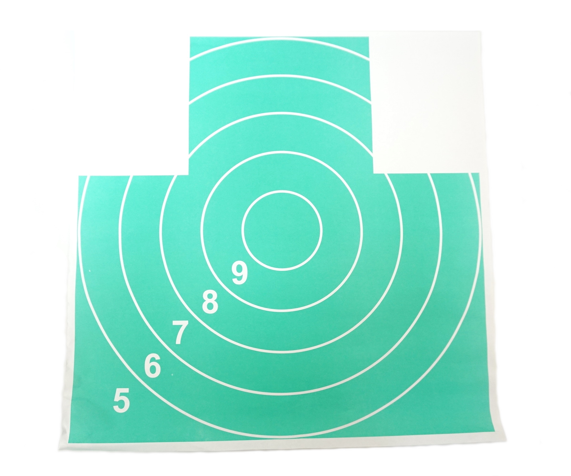 Мишень бумажная Remington №4 грудная (500×500 мм, зеленая)