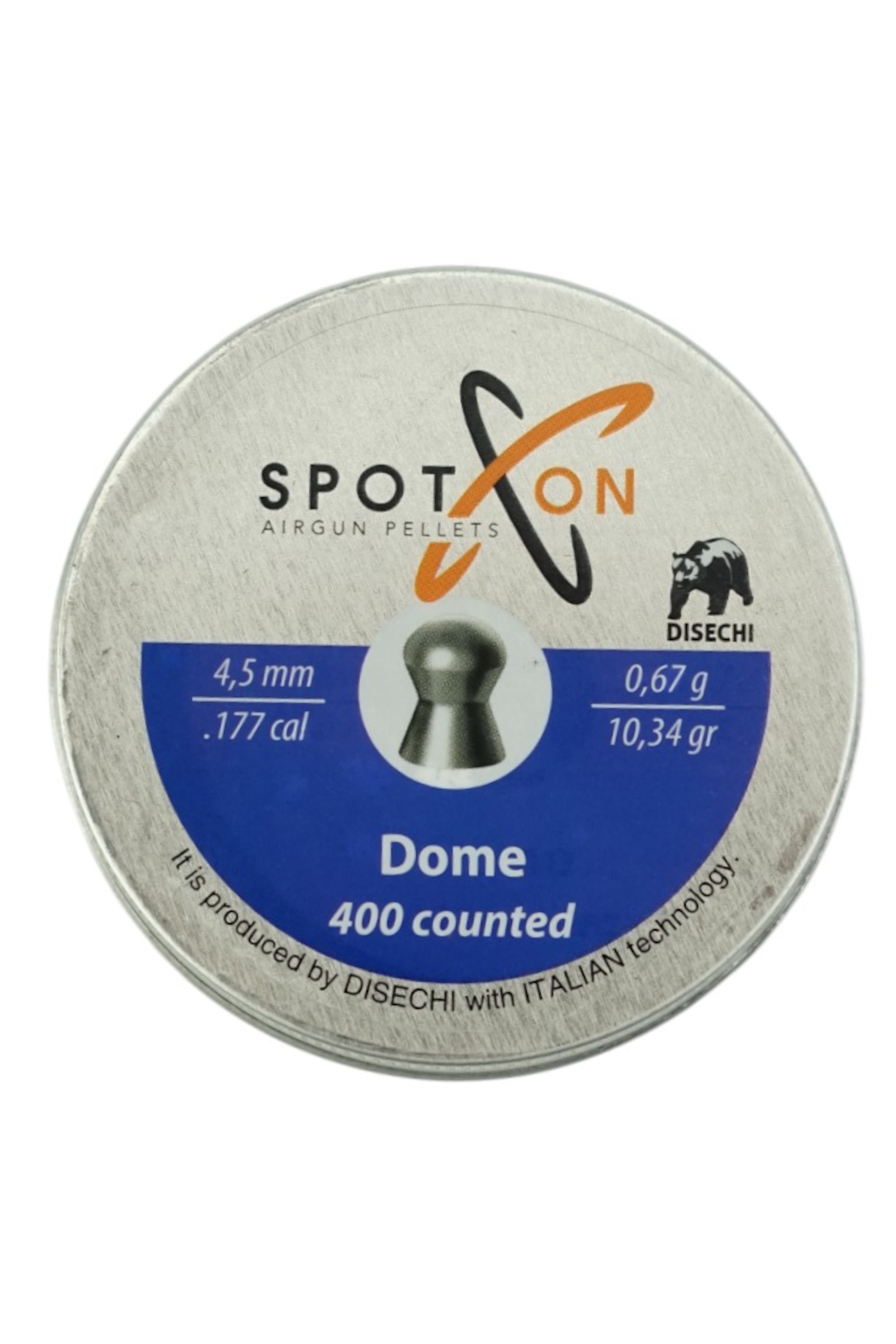 Пули пневматические SPOTON Dome 4,5 мм, 0,67 г (400 штук)