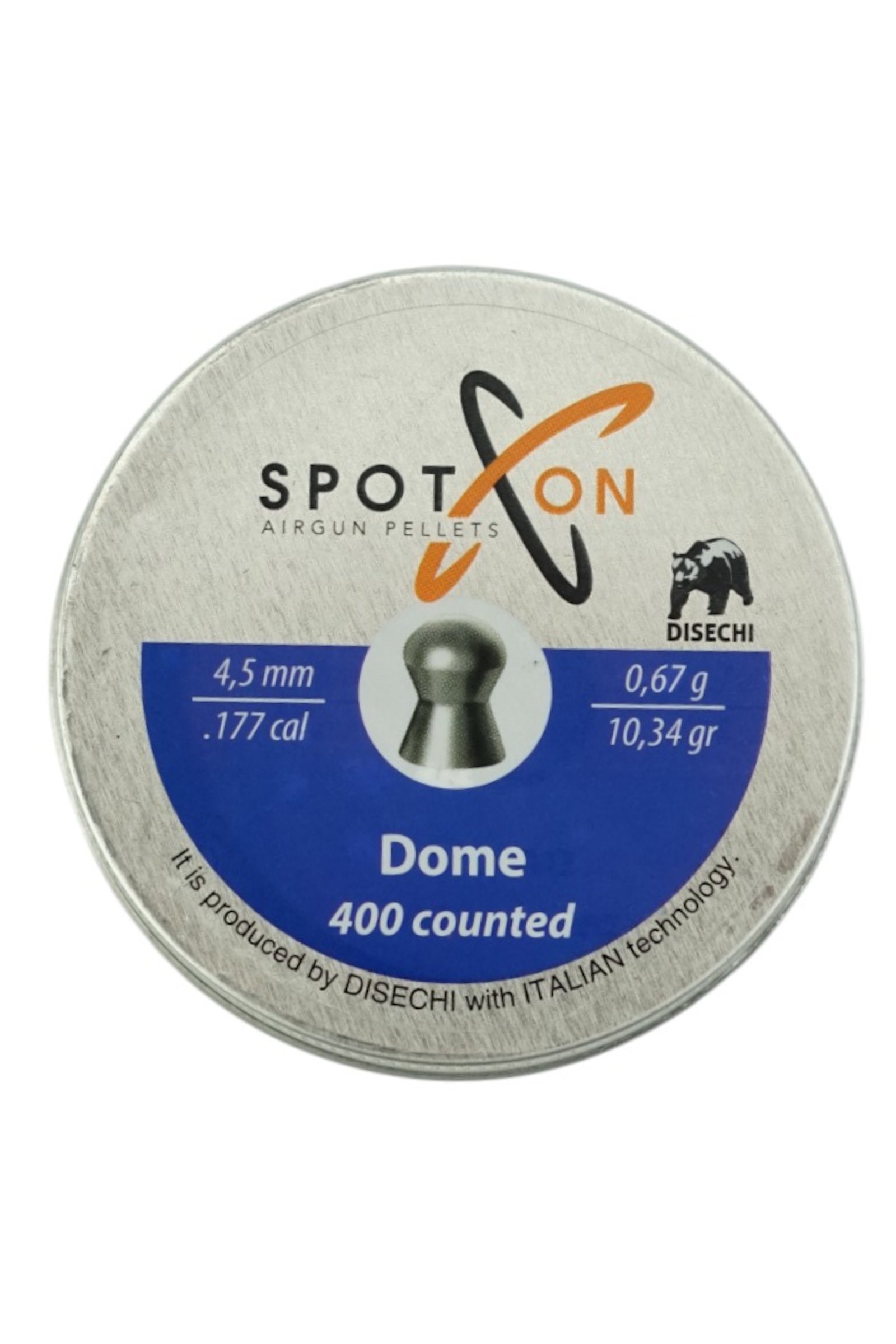 Пули пневматические SPOTON Dome 4,5 мм, 0,67 г (400 штук)